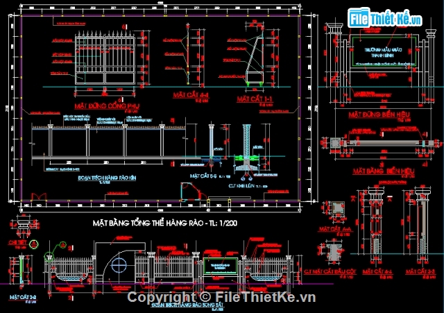 Thiết kế,hàng rào,hàng rào sắt,File cad